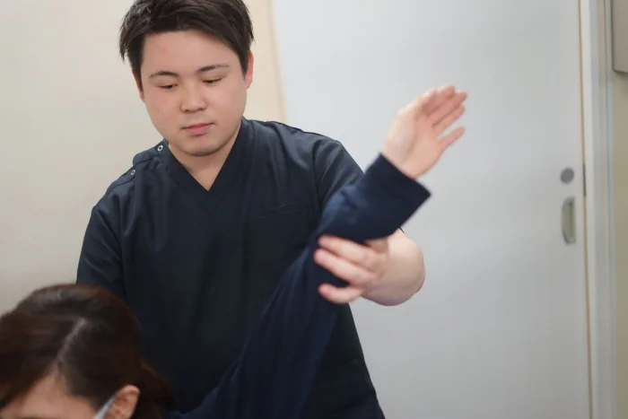 施術後検査の様子